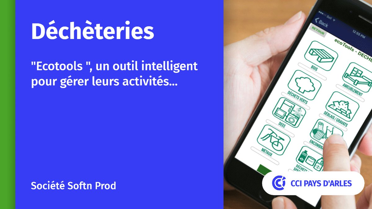 CCIPAYSARLES's tweet image. |VendrediLecture 📖|
SoftnProd, la société saint Martinoise, a conçu "Ecotools", ✌️ une solution digitale 📱 pertinente pour la gestion des 🗑 déchèteries...
#Ecotools #Decheteries #SaintMartindeCrau