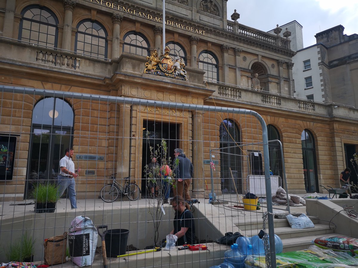 Exciting to have a tour of the newly refurbushed RWA today. Great new areas and rooms to increase accessibility and beautiful gallery spaces.  #volunteer
