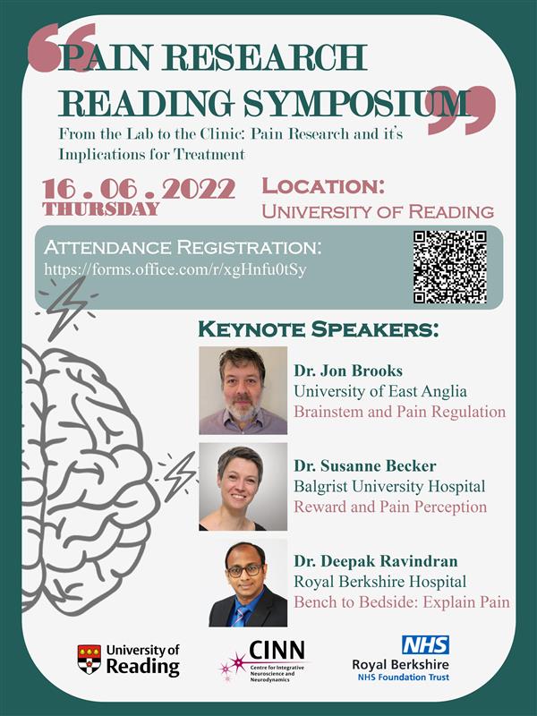 CINNergies (@cinnergies) on Twitter photo #PainResearchReading
Please all join the CINN pain lab for their flagship Pain Research Reading symposium, on the 16th June. Will be of use to all researchers, regardless of discipline or experience specifically in pain research.
<a href="/UniRdg_Research/">Connecting Research</a> <a href="/UniRdg_CINN/">CINN</a> <a href="/UniRdg_Psych/">Psychology & Clinical Language Sciences at Reading</a> #PainResearchReading
Please all join the CINN pain lab for their flagship Pain Research Reading symposium, on the 16th June. Will be of use to all researchers, regardless of discipline or experience specifically in pain research.
<a href="/UniRdg_Research/">Connecting Research</a> <a href="/UniRdg_CINN/">CINN</a> <a href="/UniRdg_Psych/">Psychology & Clinical Language Sciences at Reading</a>