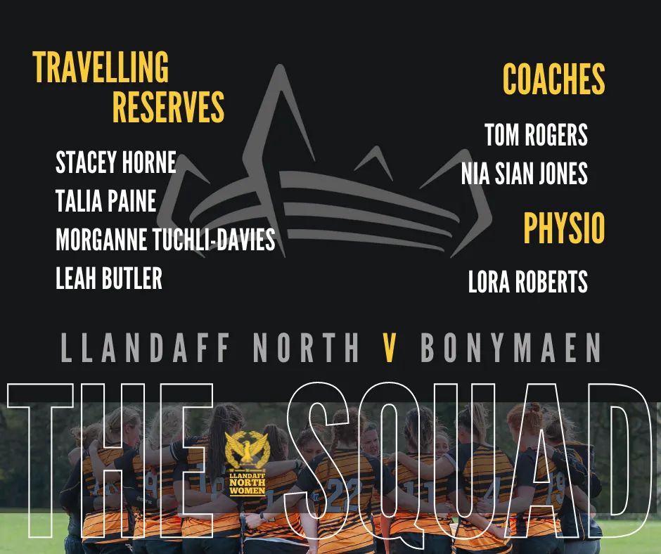 LNRFCwomen's tweet photo. 📣CUP FINAL TEAM ANNOUNCEMENT📣
we know you've all been waiting for this...

Here's your match day 23 and travelling reserves heading to the @principalitysta this Sunday for the South Wales Cup Final!🎉🎉

#RTP22 #weareLNRFCwomen 

🖤💛 https://t.co/41oUbpdNAl