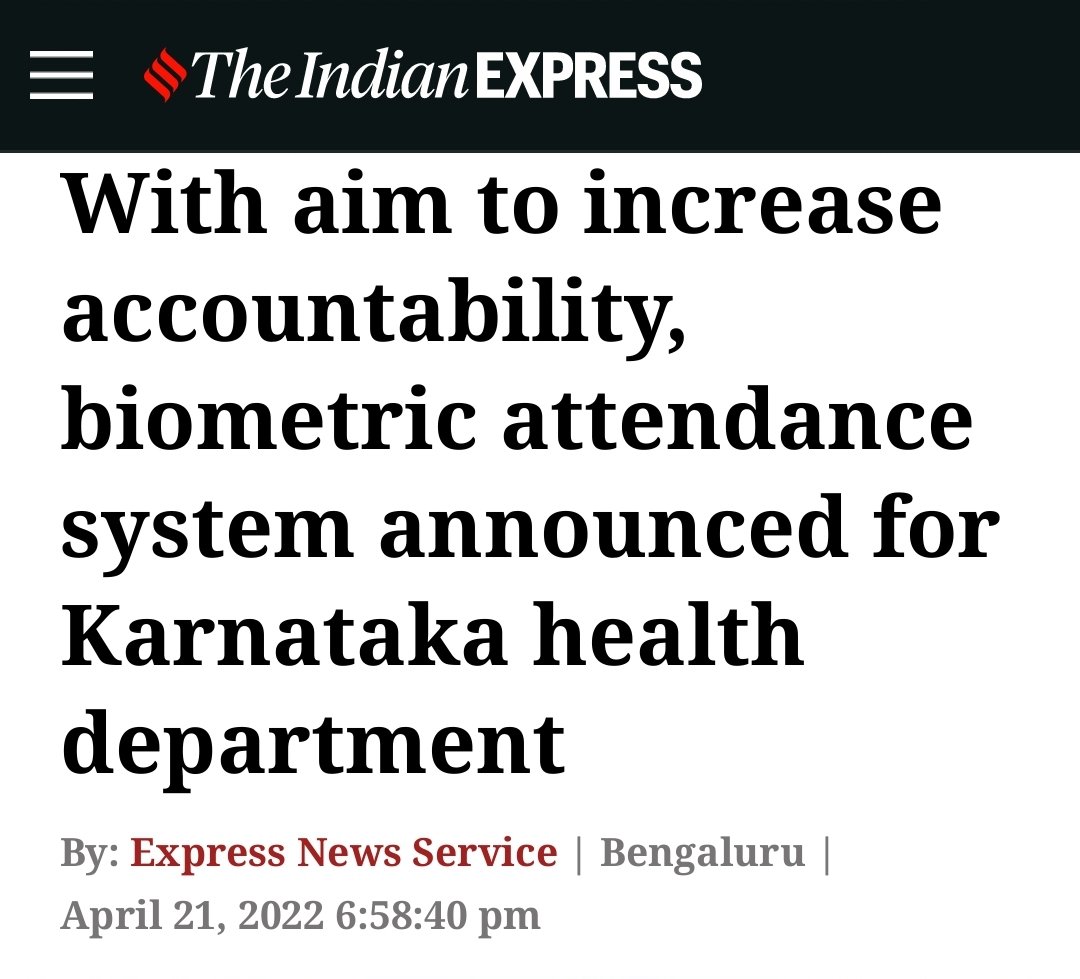 Orionis57's tweet photo. Modi doesn't register his attendance in Parliament but 
"doctors, officers and staff have been instructed to register their attendance thrice a day." 🤦‍♂️

3,230 institutions in Karnataka where biometric attendance will be compulsory.
💰 for #BiometricMafia

https://t.co/2AHBKZDGuR https://t.co/6XoaKAYA0A