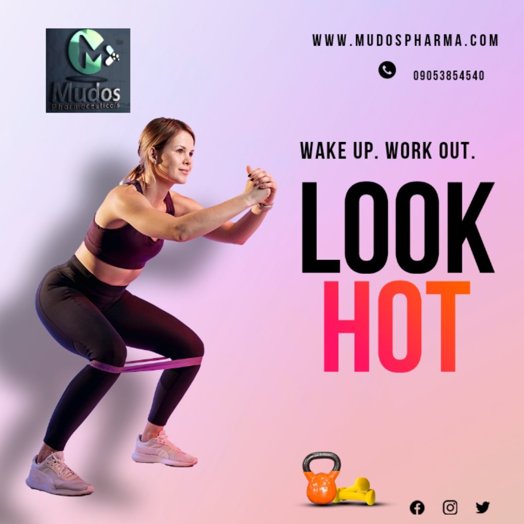 Happy weekend From Mudos Pharmacy Nig limited. 
It's another weekend to shake off the stress.
Keeping fit for the new week ahead 
Get a rest
Eat healthy food
Work out and stay strong 💪

#mudospharmacy #medications #excercise 

#mudos Your number one online pharmacy.
