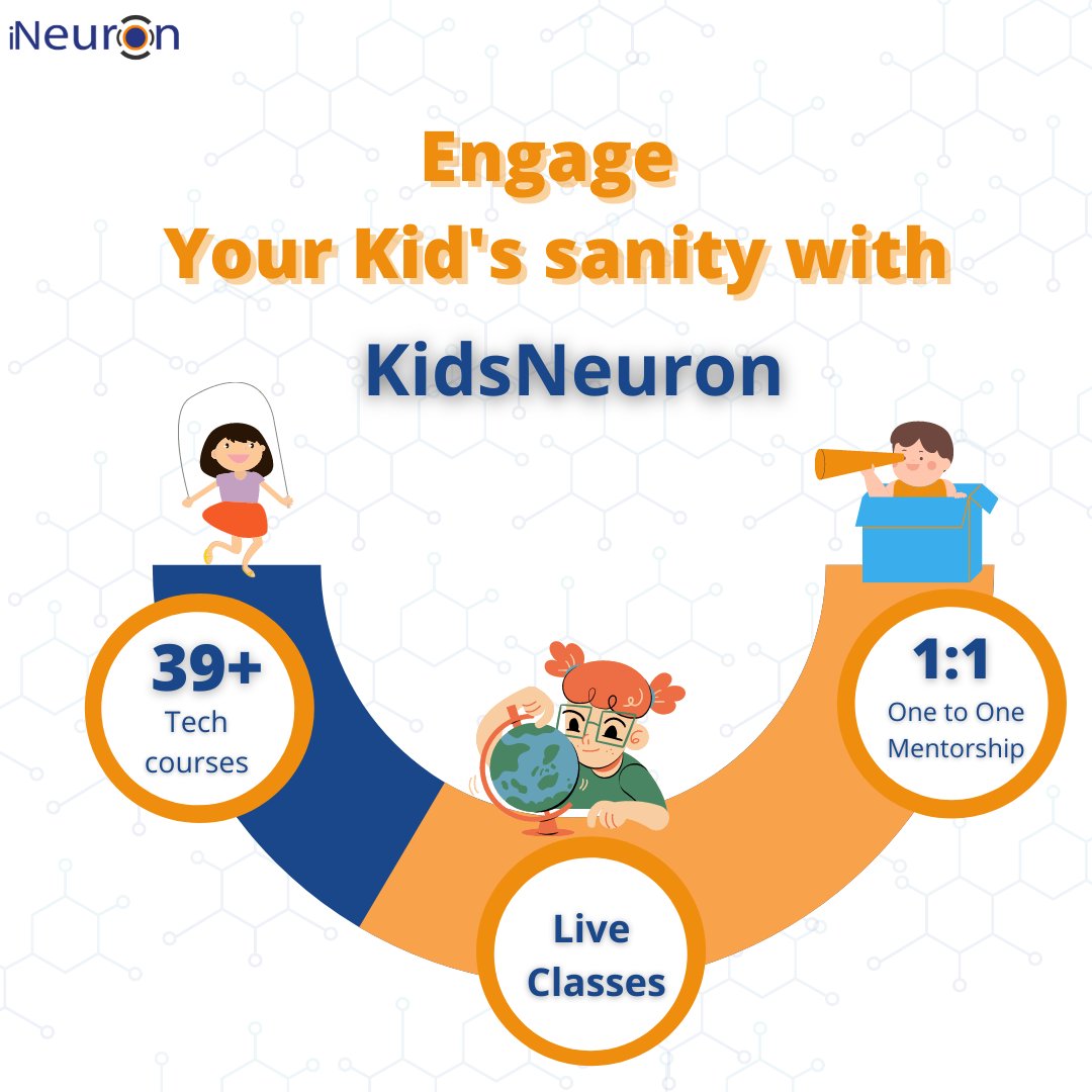 ineuron_ai's tweet image. Making studies interactive and more fun is always the best choice for our future Techies!
sign up now with our OTT Platform.
#kidsneuron
:
:
#ineuron #oneneuron #kidsneuron #technology #tech #education #courses
#kids