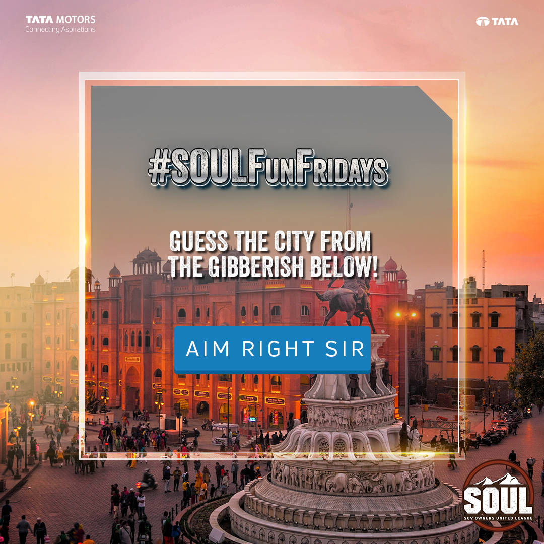 TataMotors_Cars's tweet image. #SOULFunFridays is back again!
We bet you have already guessed this right! 
Comment your answer below.

#DriveWithSOUL #ConnectWithSOUL #TataHarrier #AboveAll #Harrier #TataSafari #ReclaimYourLife #Safari #FridayFun #Friyay #FridayVibes #HappyFriday #TataMotorsPassengerVehicles