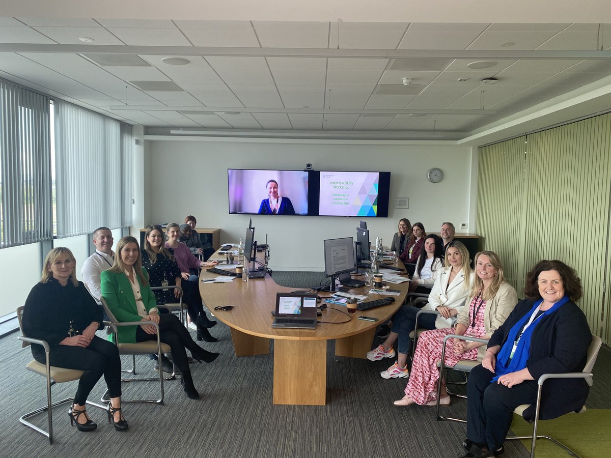 NTcareers's tweet photo. On Wednesday, we invited a group of Ukrainian participants to attend a ‘CV &amp; Interview Skills’ Workshop in our Limerick office.

The purpose of this workshop was to help participants;

• write a standout CV
• identify career plans
• how to best prepare for an interview https://t.co/wqWpA4tdYi