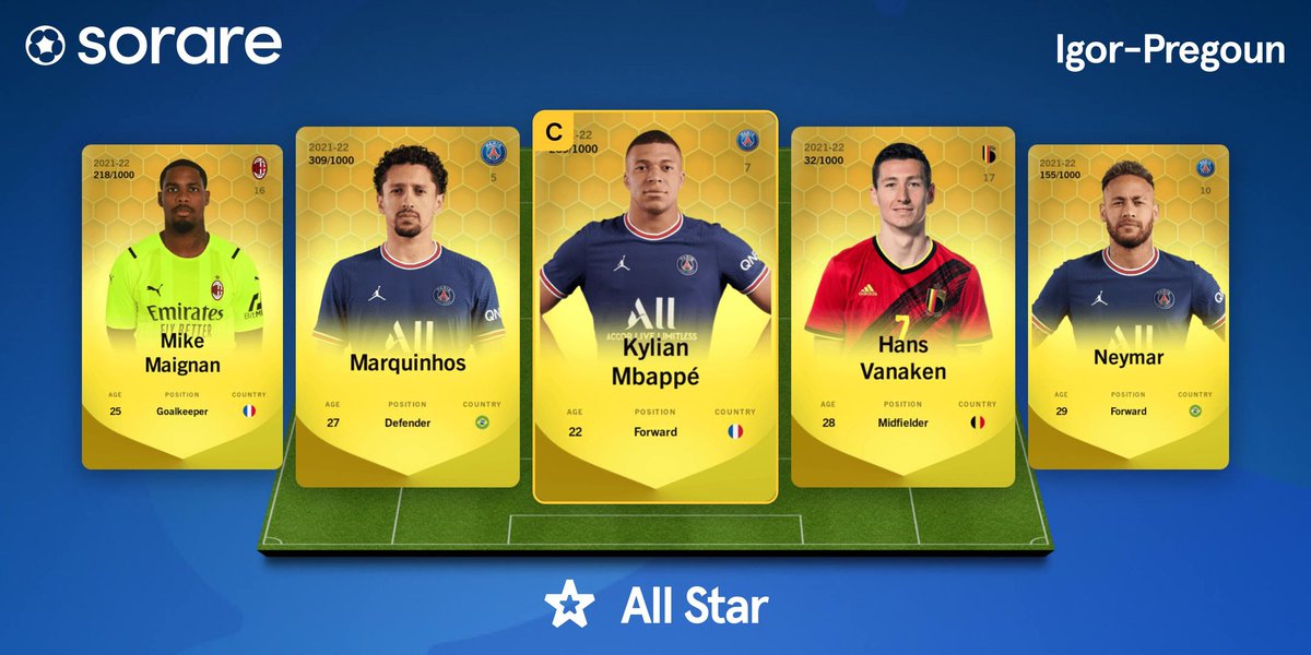 igor_pregoun's tweet photo. Mes équipes pour la GW 266... Bonne chance à tous!!!
#SoAddictClub #Sorare https://t.co/AD3p07XaIK