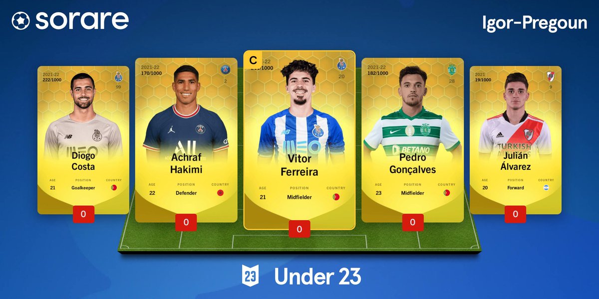 igor_pregoun's tweet photo. Mes équipes pour la GW 266... Bonne chance à tous!!!
#SoAddictClub #Sorare https://t.co/AD3p07XaIK