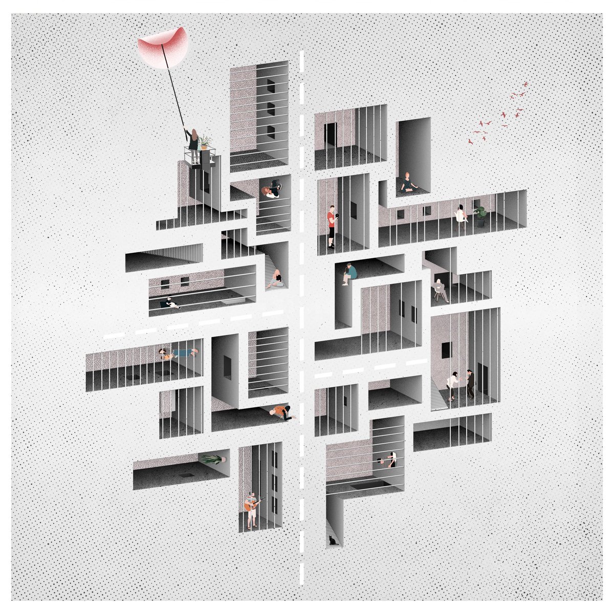 nednedii's tweet photo. “Detachment ” available on @withFND! 😊✌🏻

The story is about human beings who are more and more imprisoned in their loneliness.
this piece is so meaningful for me
Hope you enjoy it.💜

https://t.co/LDu8gY4yPV

#NFTs #NFTCommunity #NFTdrop #nftcollector https://t.co/44zzo8dW59