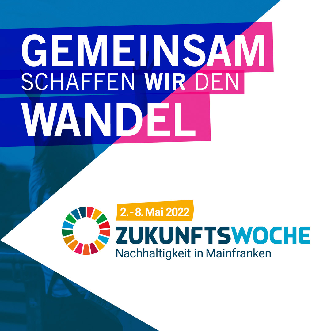 Am Montag geht's los mit der Zukunftswoche Mainfranken, einer Initiative der memo Stiftung. Über 70 Veranstaltungen zum Thema Nachhaltigkeit laden zum Mitmachen und Umdenken ein. Programm unter zukunftswoche-mainfranken.de/programm.