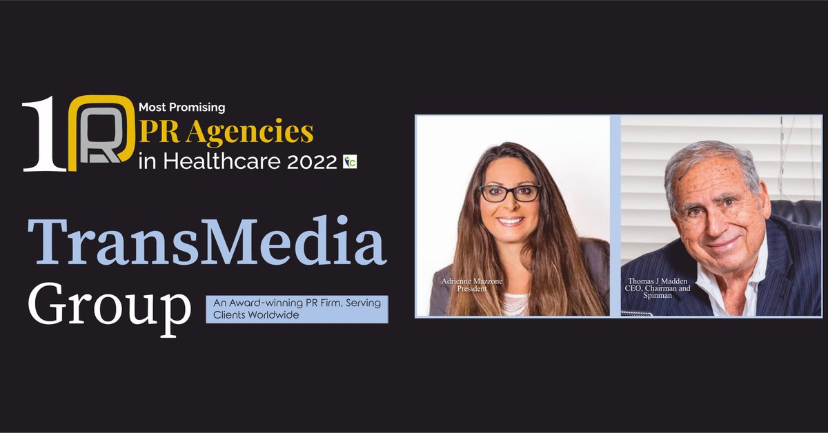 @MaddenMischief the CEO & Chairman at @TransMediaGroup, and @adriennemazzone, the President of #TransMediaGroup.

Read More: cutt.ly/cGRODRW 

#ServingClients #ClientsWorldwide #PRFirm #AwardwinningPRFirm #MostPromisingPRAgenciesinHealthcare
