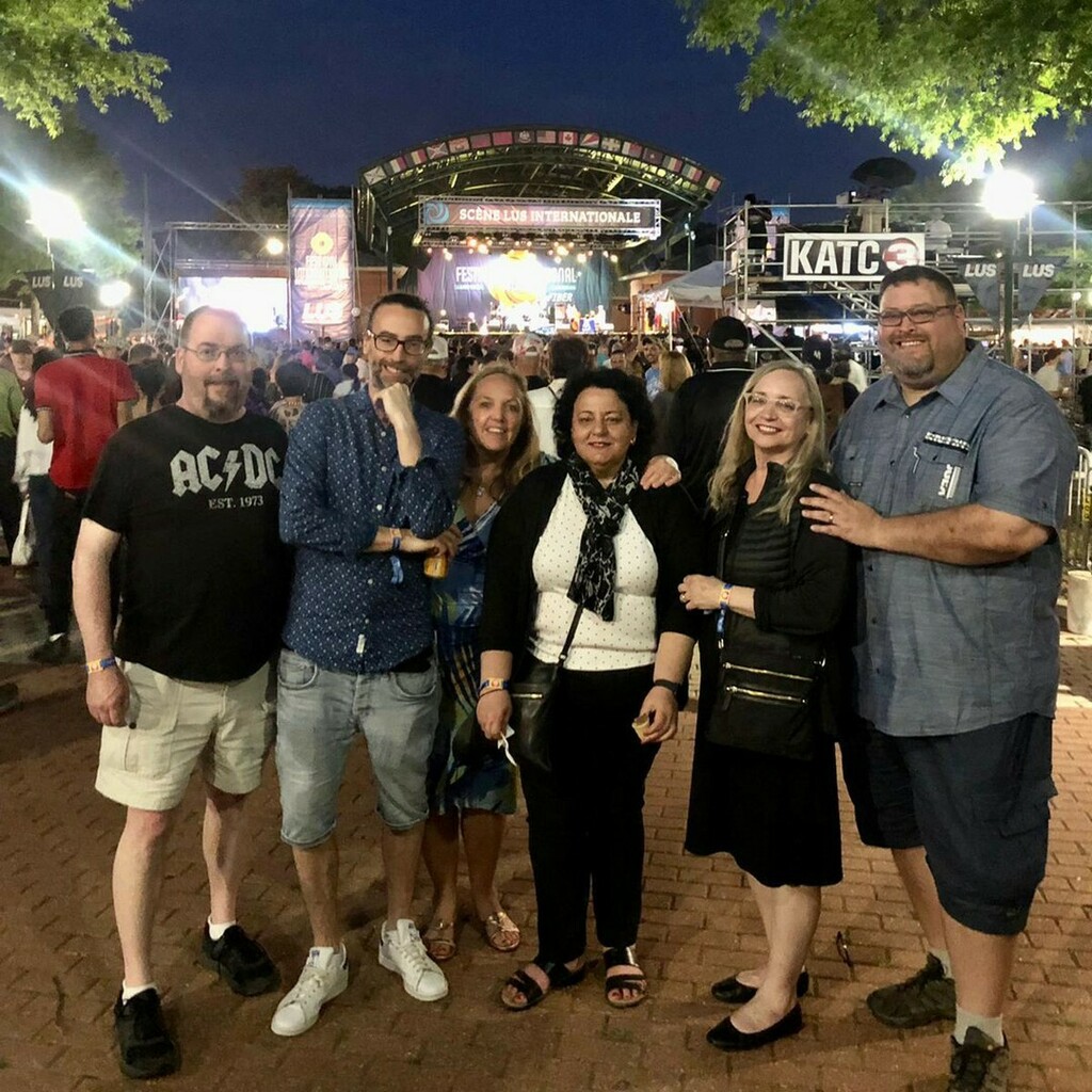 BigDaddyKreativ's tweet photo. Last night, the Canadian media team hit up the Festival International de Louisiane, the largest international music and arts festival in the United States. Top-notch music, great food, and amazing company!
📷 @sweetmarielouise
#BDKLouisiana #OnlyLou… https://t.co/eCfZy221ht https://t.co/OhF0RACXWY