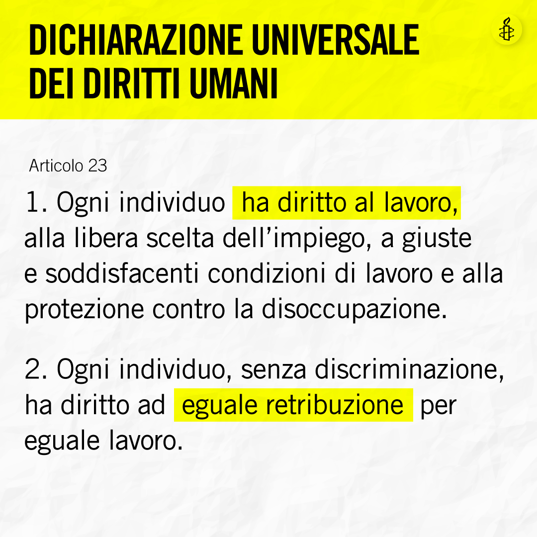 amnestyitalia's tweet photo. Buon Primo Maggio! https://t.co/KWJ77WFsWA
