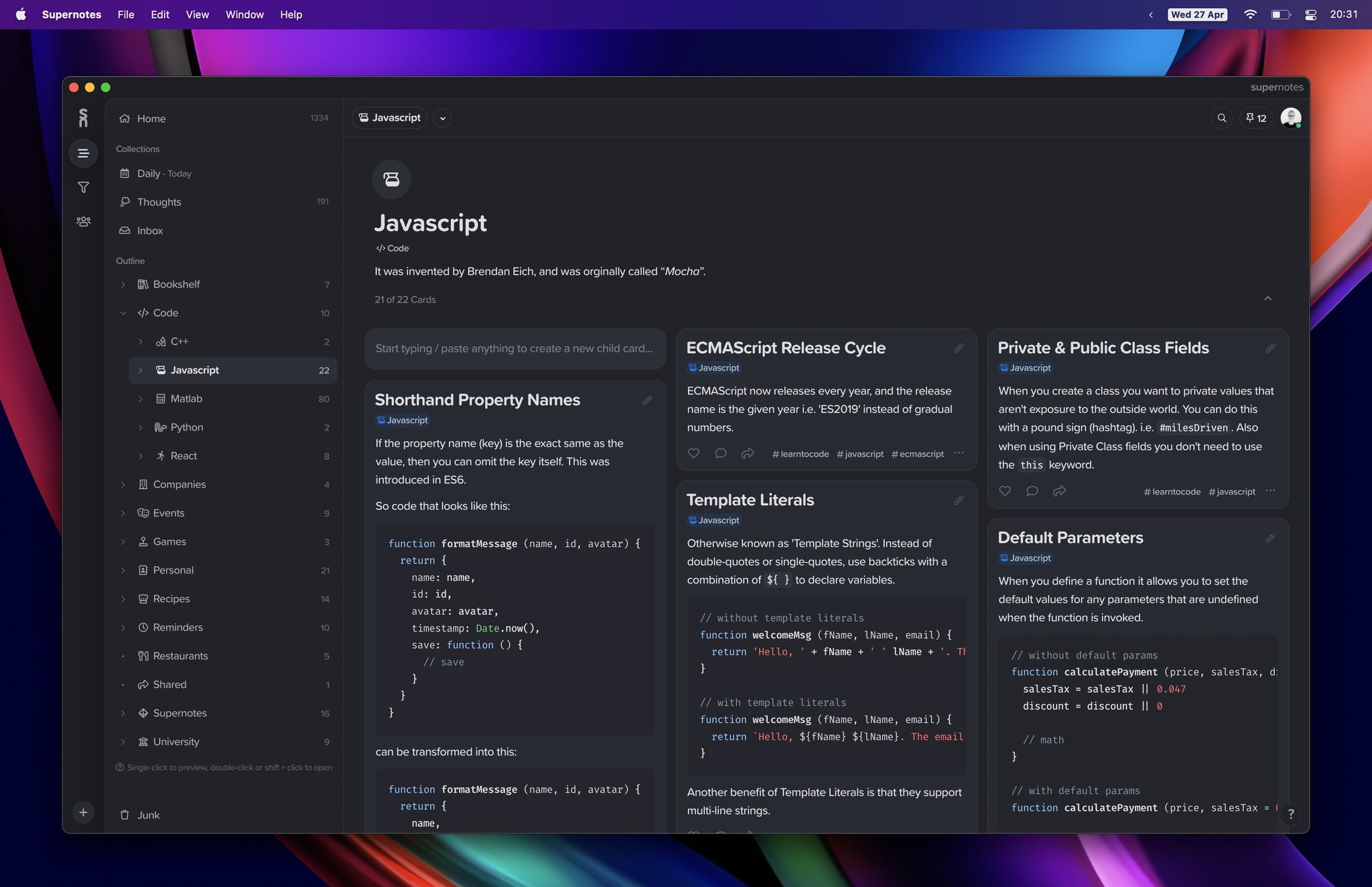 Supernotes on Twitter: