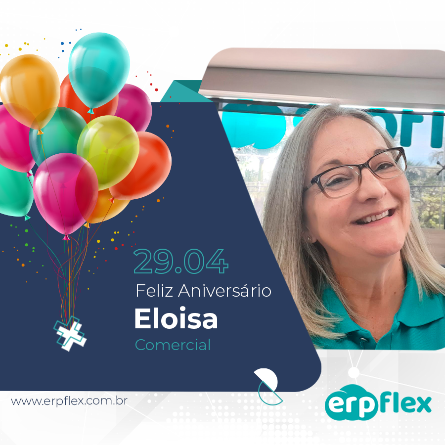 ERPFlex's tweet photo. Parabéns, Eloisa, um novo ciclo de muitas realizações.

Nossos mais sinceros votos de muita paz, amor, saúde, prosperidade, muitos anos de vida e muitas felicidades.

Feliz aniversário!

#aniversariantedodia #somoserpflex https://t.co/vSxotpaDm1