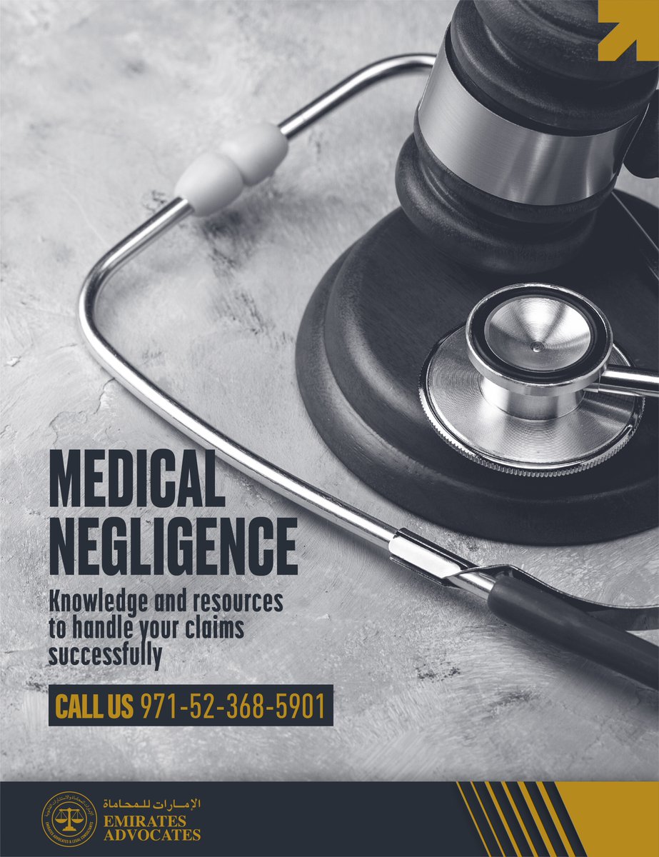 EmiratesAdvoca1's tweet photo. If you were the victim of loss of earnings, emotional distress, physical disability or other damages by a medical specialist, you may be entitled to claim compensation, and we can help you achieve this. https://t.co/cwfukFcT3H
