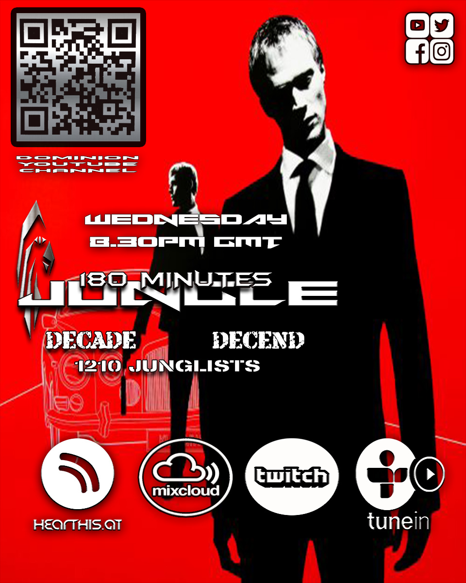 thedomnionorder's tweet image. THE DOMINION ORDER ( Full uncensored version) on
YOUTUBE/HEARTHIS/MIXCLOUD - Follow.
All sessions available for download.
We who are about to spin Salute you.
180 MINUTES JUNGLE - DECADE DECEND youtu.be/hNHE1HFEXVM via @YouTube