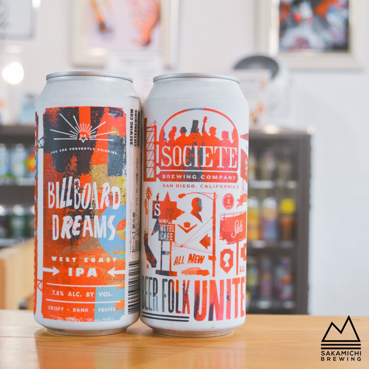 sakamichi_beer's tweet photo. New Beer from @SocieteBrewing!
Billboard Dreams / West Coast IPA / 7.8%
キレが良くダンクでフルーティー! Strata、Comet、ニュージーランド産Cascadeを使い柑橘やベリーのようにフルーティーでクリアな味わいの限定IPA。
#WestCoastIPA #立川 #SaturdaySipper https://t.co/tJDlUjRsDz