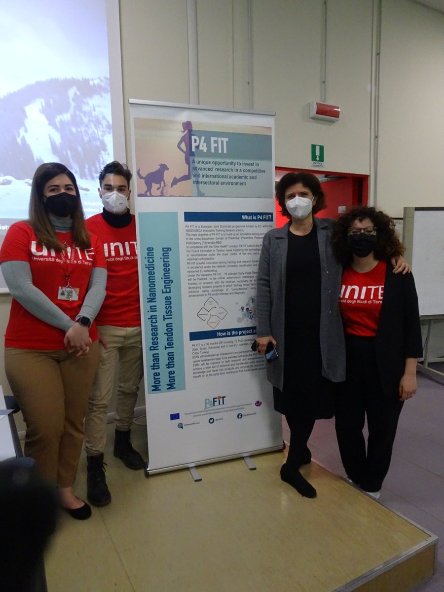 P4_FIT (@p4fit) on Twitter photo Today at the #UniTe #OpenDay2022 of <a href="/UniTeramo/">Università di Teramo</a>, the ESRs <a href="/adricerve97/">Adri</a> & <a href="/haidar_montes/">Arlette Haidar Montes</a> joined as #P4FIT project #Ambassadors sharing their experience and knowledge with the High School students.
Stay tuned for #P4FIT ambassadors presentations. Today at the #UniTe #OpenDay2022 of <a href="/UniTeramo/">Università di Teramo</a>, the ESRs <a href="/adricerve97/">Adri</a> & <a href="/haidar_montes/">Arlette Haidar Montes</a> joined as #P4FIT project #Ambassadors sharing their experience and knowledge with the High School students.
Stay tuned for #P4FIT ambassadors presentations.