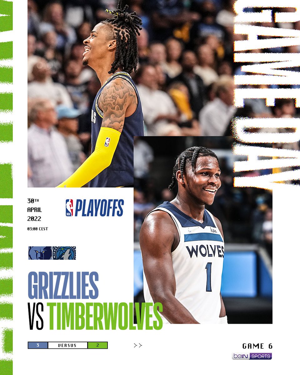 NBAFRANCE's tweet image. GAMEDAY 🔥 

❸ #MemThis 
❷ #WolvesBack

🏀 𝔾𝔸𝕄𝔼 𝟞
🕒 3H00 
📺 @beINSPORTS_FR