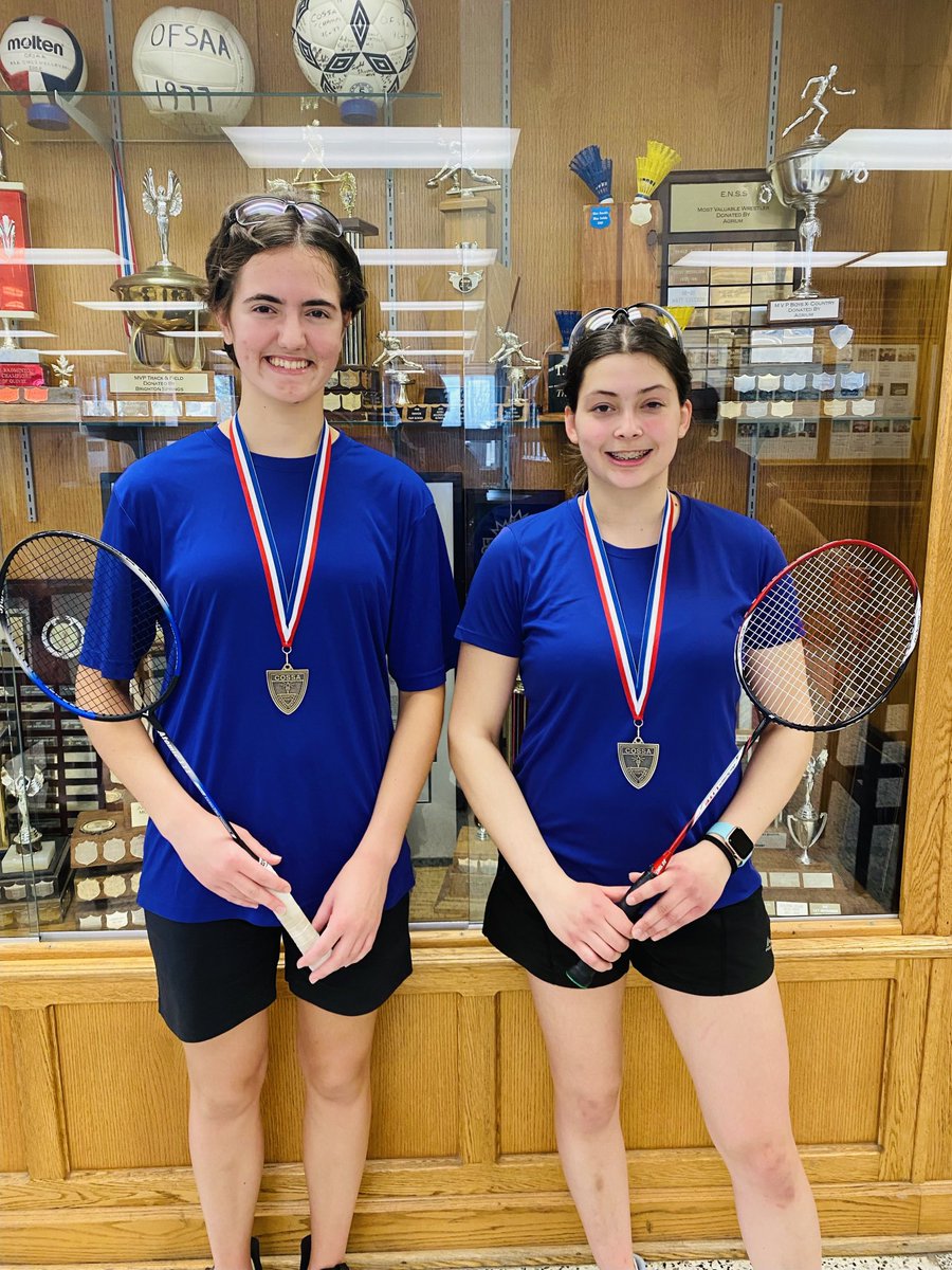 Congrats to Ryan Scott and Nicholas Connell, boys COSSA doubles champs. Julia Cossarin and Kira Janssen are also COSSA doubles champs and heading to OFSAA. Go Wildcats!!