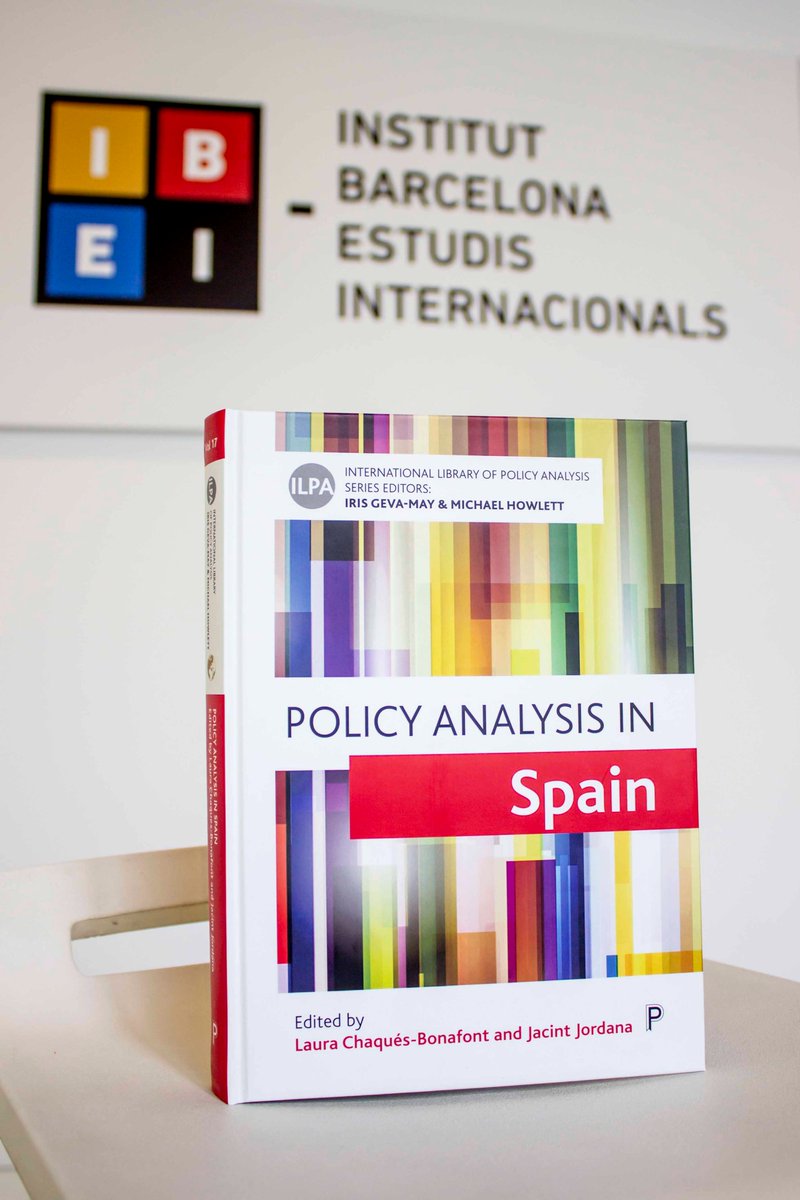 IBEI's tweet photo. 📖 NEW BOOK: Policy Analysis in Spain. Edited by @laurachaques (@UniBarcelona-IBEI) &amp; @JacintJordana (@UPFBarcelona-IBEI). Providing an overview of how policy actors generate information for the policy-making process. Via @policypress @BrisUniPress: https://t.co/sy0z8mXvC0 https://t.co/w0IgMkiClu