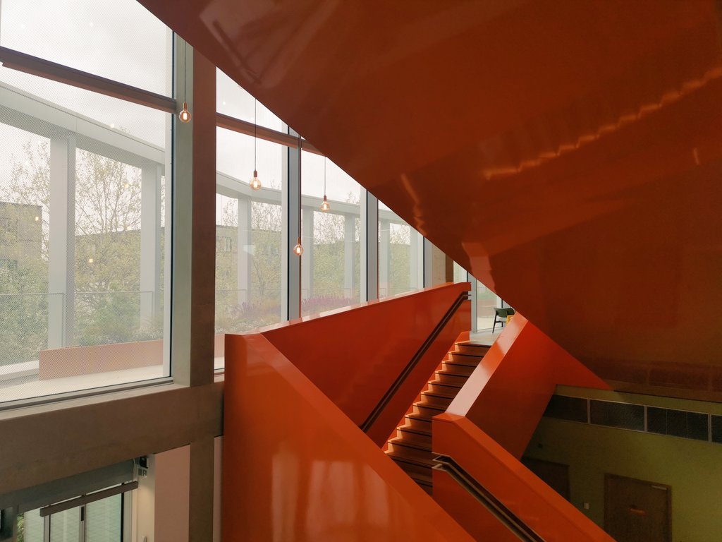 markboxphoto's tweet image. The new @westcamhub which opened last Tuesday is a delight of engineering and design. With soundproofed glass and feature walls and ceilings designed specifically for use of sound baffles, in the aid of sound mitigation.