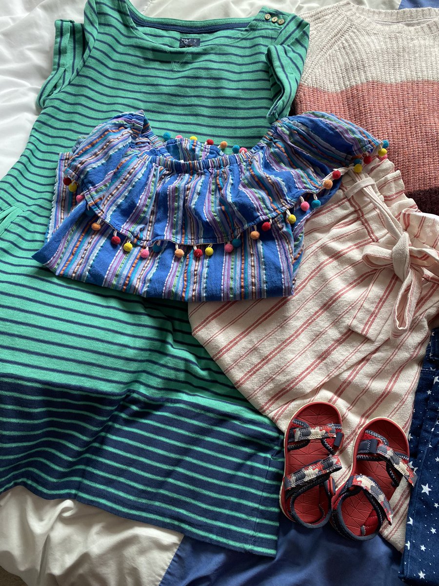 HarrietBrace's tweet photo. Showing off y’day’s Glasgow West End charity shop haul for #SlowFashionFriday! 🤩 Summer sorted for me & kiddies ☀️#secondhandfind @BBBGlasgow @CR_UK @TheBHF https://t.co/OSUNmPbm8M