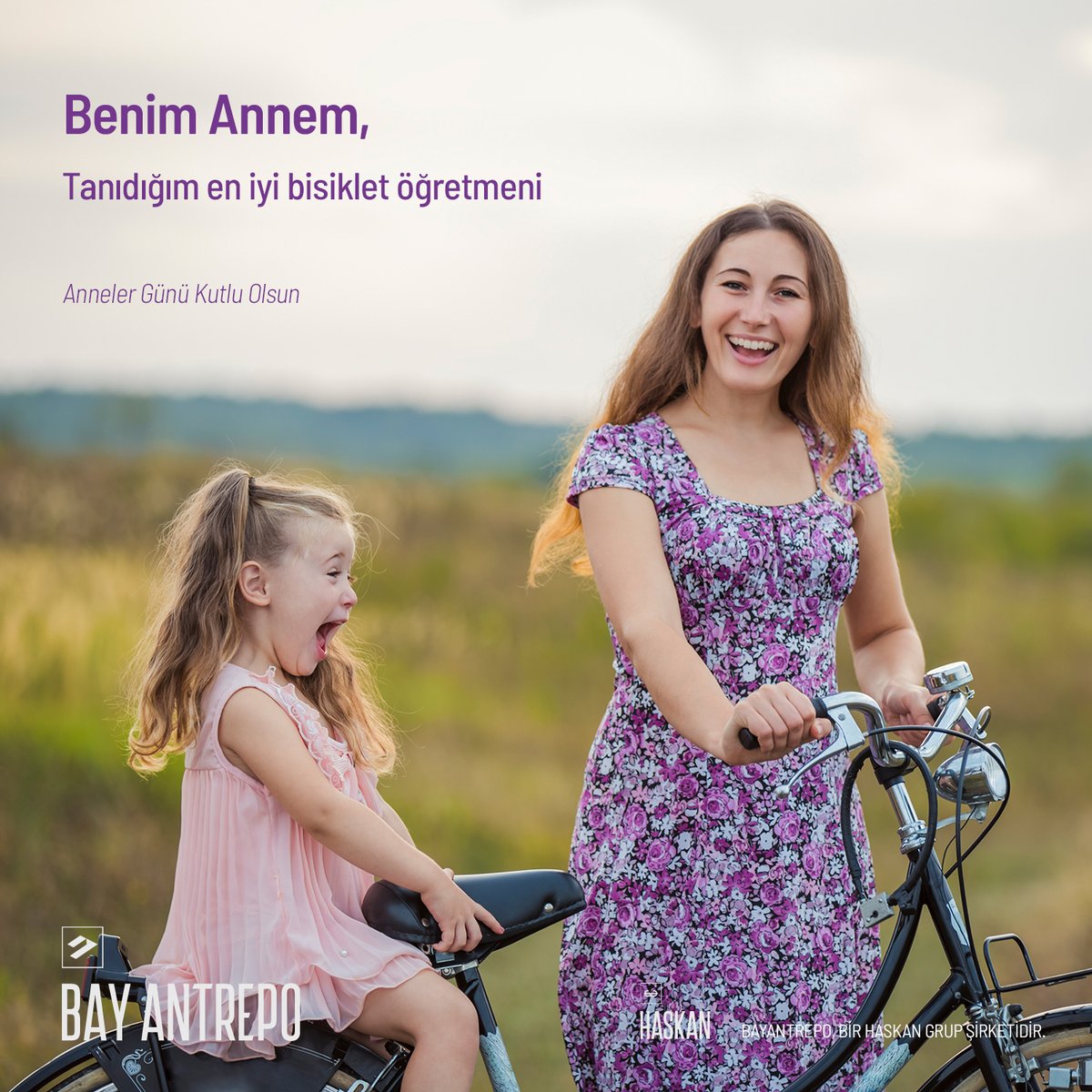 Benim Annem,
Tanıdığım en iyi bisiklet öğretmeni
Anneler Günü Kutlu Olsun!
#Haskan #BayAntrepo #AnnelerGünü #KutluOlsun #BenimAnnem