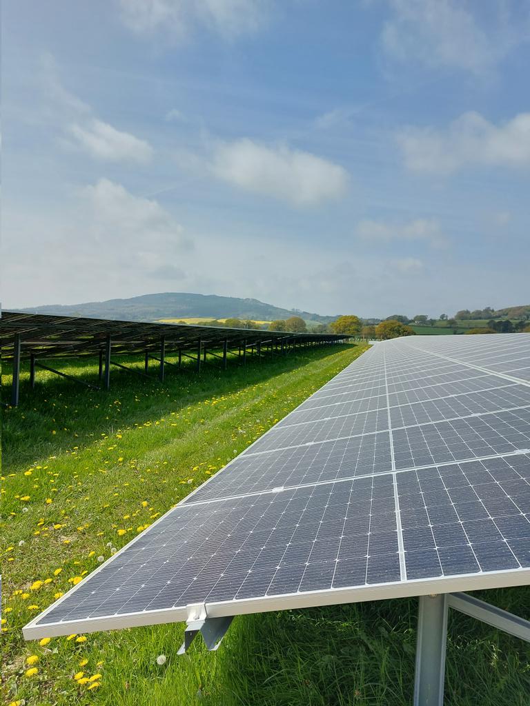 The first large scale solar farm connected to the grid goes live today in Wicklow. This how it looks
