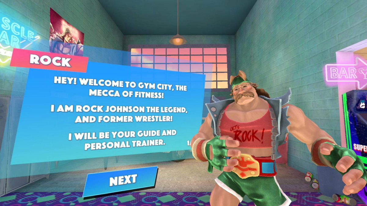 GymMastersVR's tweet image. Rock is back!

After some hard work put in Gym City, the masters are ready 💥 

We will be releasing the first full version of Gym Masters soon on AppLab &amp;amp; @sidequest. Stay tuned!

#oculusquest #gamedev #virtualreality #fitness