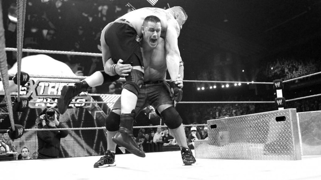 WrestleOps's tweet photo. One whole decade ago today, John Cena and Brock Lesnar clashed in one of the greatest matches of the modern era.
Time is flying people. https://t.co/zxJGjVH2o1