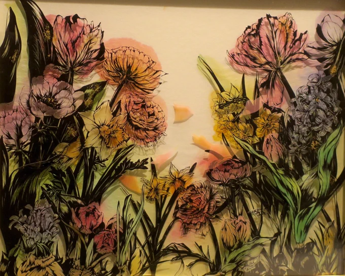 儚いだけじゃない、力強くて生命力溢れる花の切り絵を制作してます💐✨
 #ゴールデンウィークSNS展覧会2022
#切り絵 