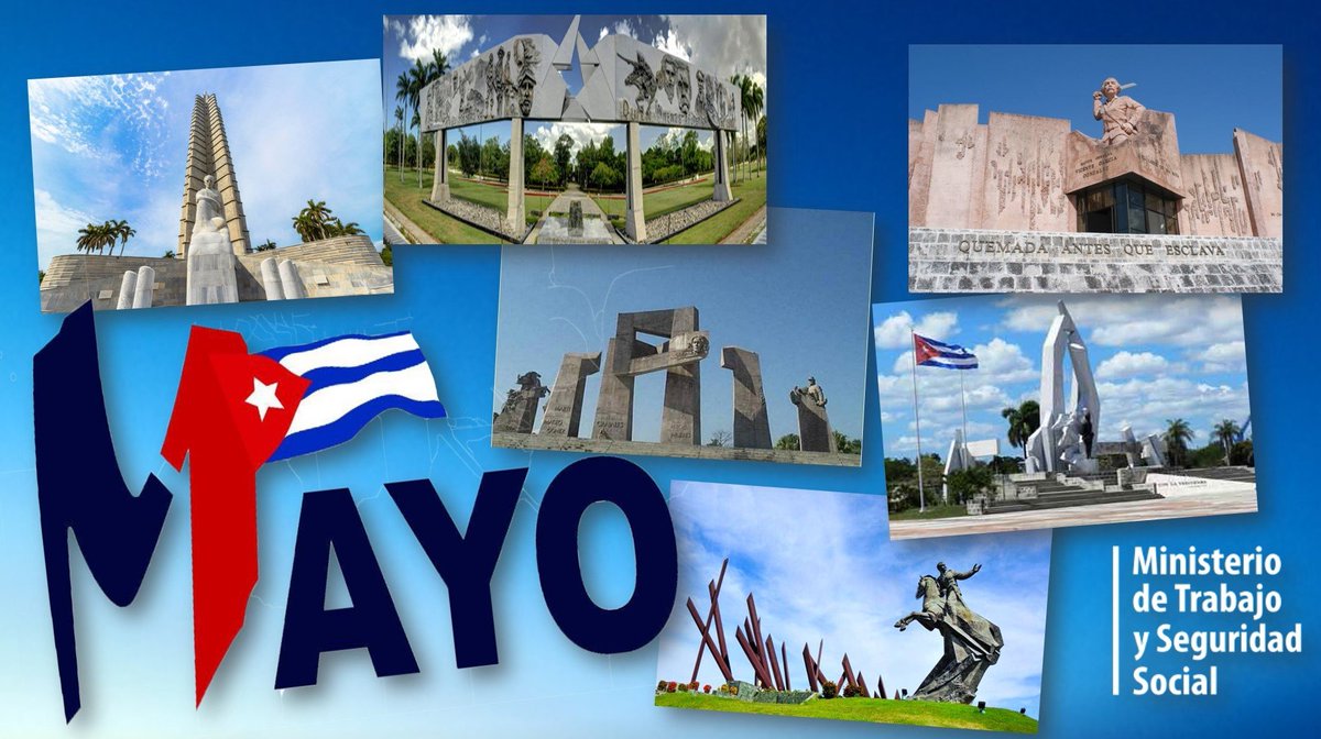 MTSS_CUBA's tweet photo. #PrimeroDeMayo, tiene un significado  especial y existen muchas motivaciones para llegar hasta las plazas de toda #Cuba, con nombres de patriotas ilustres, para reafirmar que apostamos por una Patria libre y soberana. #CubaViveYTrabaja #VamosConTodo #MtssCuba https://t.co/IxgNk9aQzs