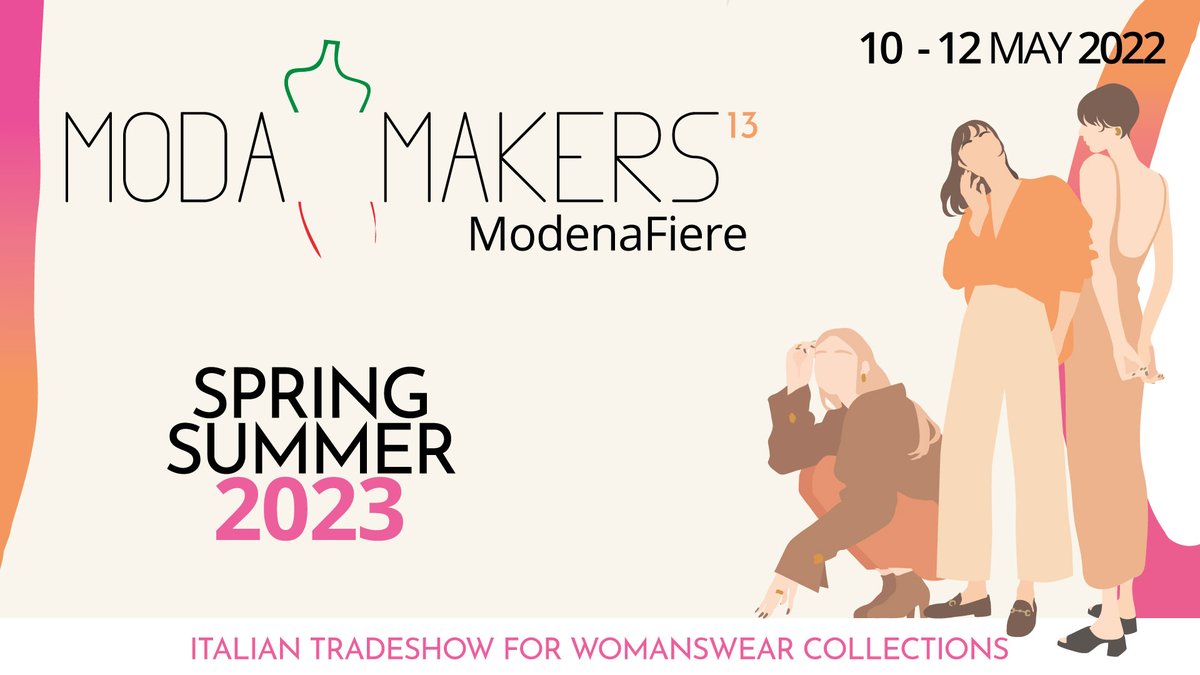 #ModaMakers
al via la 13^ edizione
La manifestazione delle PMI produttrici del comparto #moda si terrà dal 10 al 12 maggio 2022 a #ModenaFiere mo.camcom.it/modena-economi…
#fashion #fashionshow
#fierainternazionale
<a href="/ModaMakersItaly/">Moda Makers Fashion Trade Expo in ModenaFiere</a>