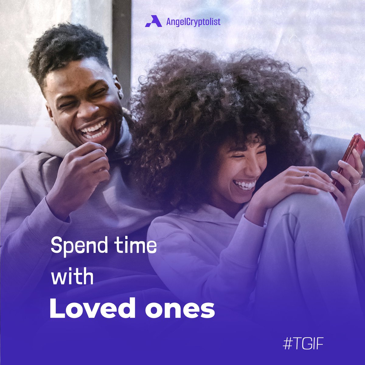 Yeah! Thank God It's Friday. It is the end of the week and the end of the month... What would you be doing this weekend?
#tgif  #tgifriday #angel #angelcryptolist #cryptojobs #cryptojobslist