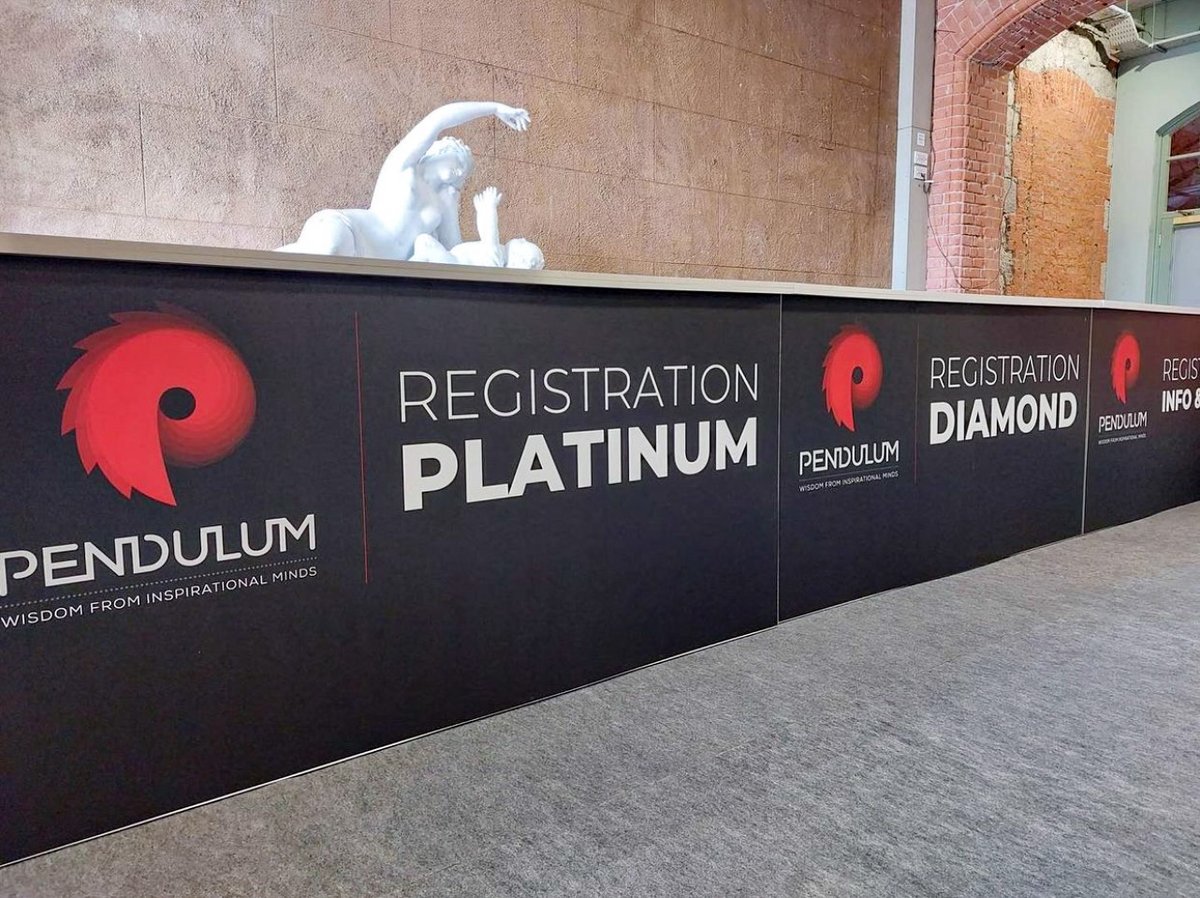 VinehallDisplay's tweet photo. It was an absolute pleasure to get to work with @PendulumSummit 2022 that took place in @TheRDS
Here are some photos of the main entrance, branding and furniture's we provided for this event.
#eventstrong #eventprofs #Pendulum2022 #RDSVenue #inspirationalleaders https://t.co/YyddMv65Qp