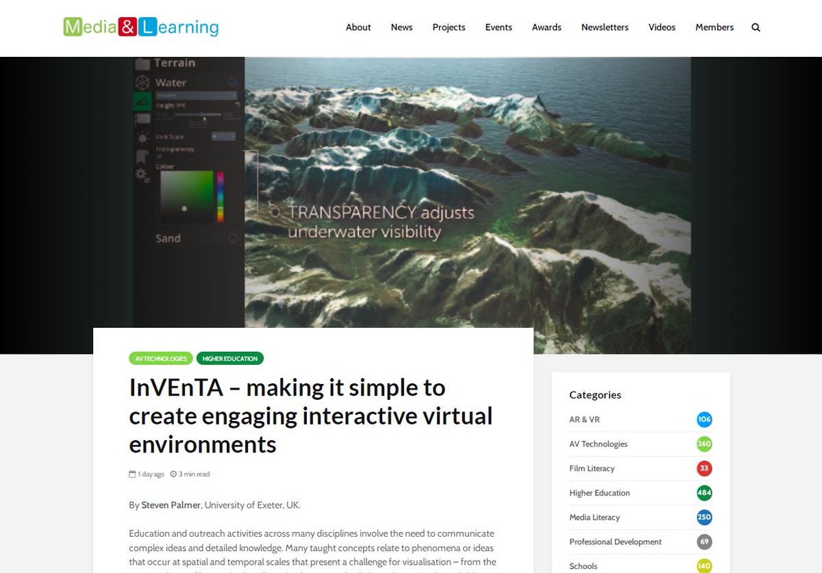 This article explains how simple it is to create engaging, interactive virtual environments media-and-learning.eu/type/featured-… access 
<a href="/UoE_InVEnTA/">InVEnTA</a>
through 
<a href="/LearnonScreen/">Learning on Screen</a>