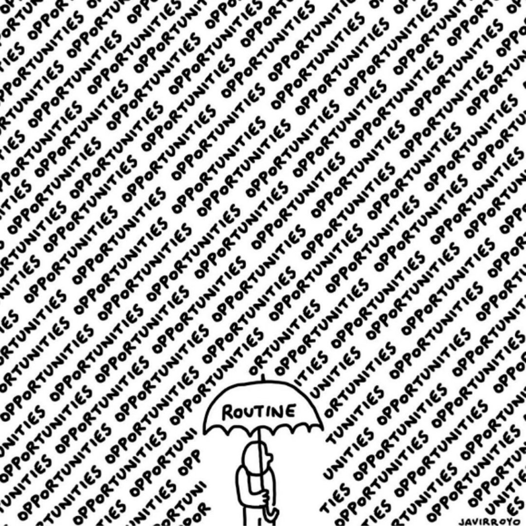 ProgrammeOCTAVE's tweet image. ☂ N&apos;ayez pas peur de bousculer votre quotidien ! Sortez de votre routine afin d&apos;accueillir de nouvelles opportunités.

On se lance ?

source : 
@javirroyo