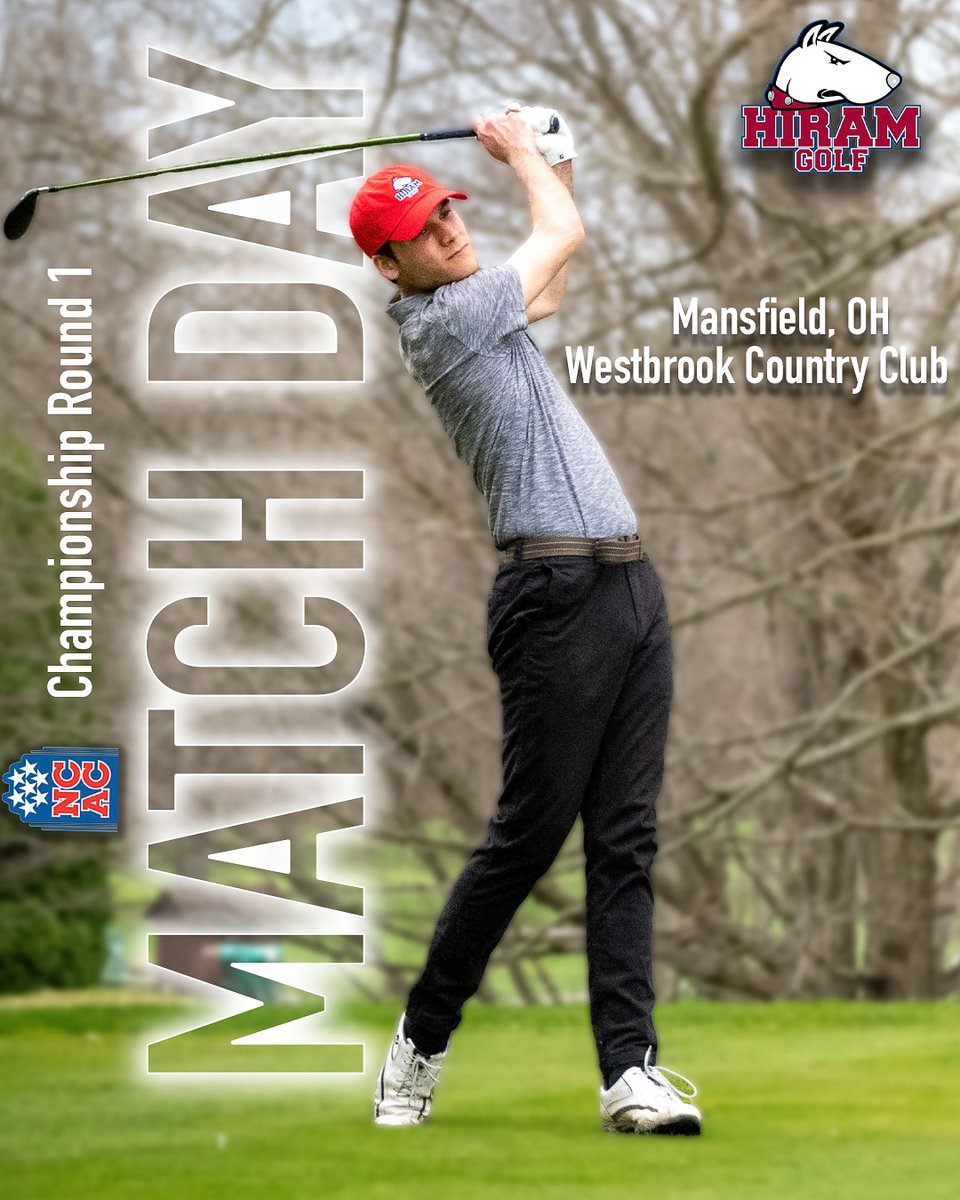 Hiram College Athletics (@hiram_athletics) on Twitter photo IT'S CHAMPIONSHIP MATCH 🏌️♂️DAY‼️
<a href="/HiramGolf/">Hiram College Golf</a> opens play at the 2022 NCAC Championships!!!!!
⏰: 9:00 a.m.
⛳: Westbrook Country Club
📍: Mansfield, Ohio
📊: ow.ly/2fxE50ITQIQ IT'S CHAMPIONSHIP MATCH 🏌️♂️DAY‼️
<a href="/HiramGolf/">Hiram College Golf</a> opens play at the 2022 NCAC Championships!!!!!
⏰: 9:00 a.m.
⛳: Westbrook Country Club
📍: Mansfield, Ohio
📊: ow.ly/2fxE50ITQIQ