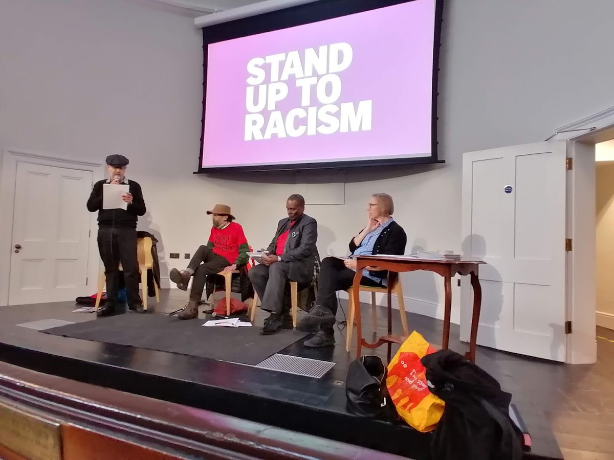 hackneysutr's tweet photo. Thanks to Nennot Nyack of @CLSUK1974 & Jane Bassett of @HackneyNEU for speaking at the book launch of Steve Cushion's pamphlet "Sir Robert Geffrye and the Business of Slavery."
#Geffrye was a C17th slaver @MuseumoftheHome that's why #GeffryeMustFall
#BlackLivesMatter
✊🏿✊🏾✊🏽✊🏼✊🏻✊ https://t.co/BIuGmLVvk9