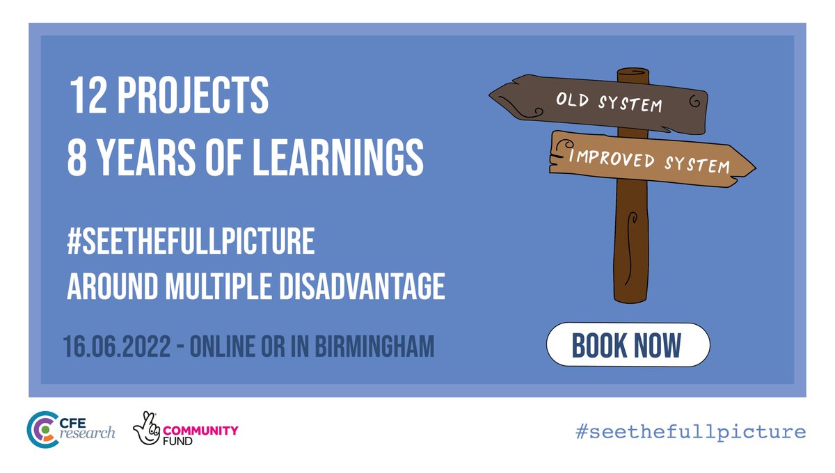 The Fulfilling Lives Conference is an opportunity to see how system change can be achieved. Hear about 8 years of learnings on how best to improve support for people facing multiple disadvantage. BOOK NOW: bit.ly/3rFc7Gh #SeeTheFullPicture