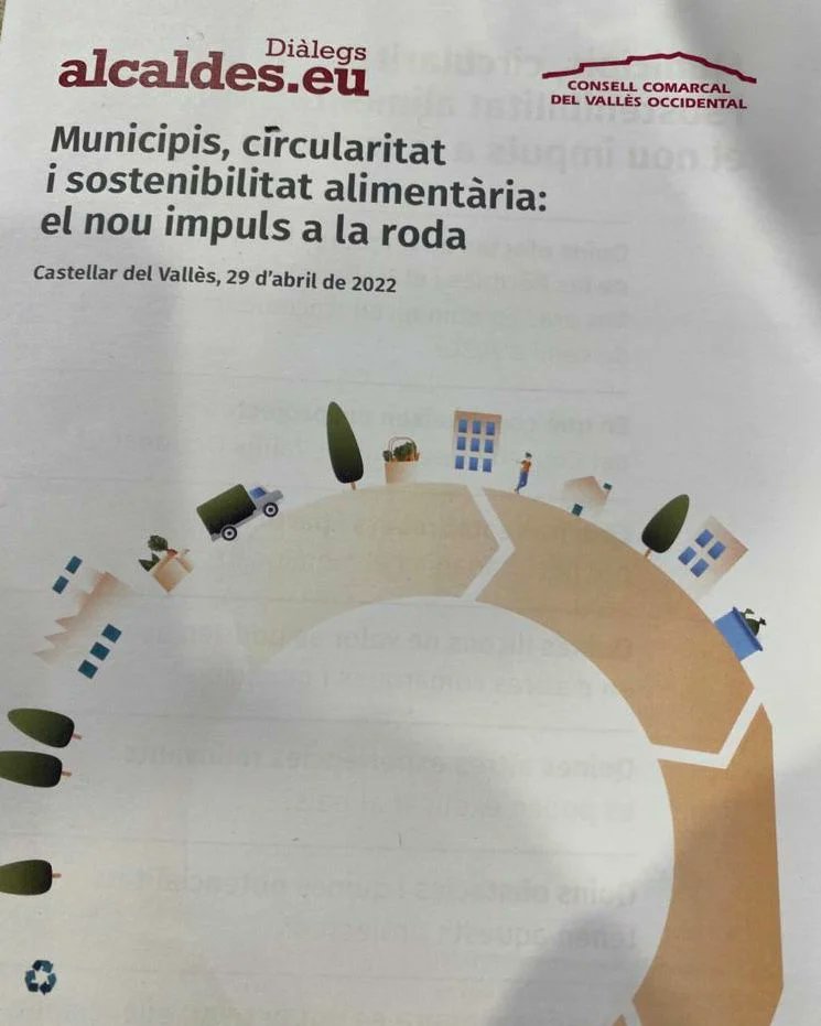 Avui he assistit a "dialegs alcaldes.eu" per a impulsar la circularitat i la sostenibilitat alimentària.
Hem estudiat projectes de prevenció del malbaratament alimentari a la comarca del Vallès Occidental. ♻️