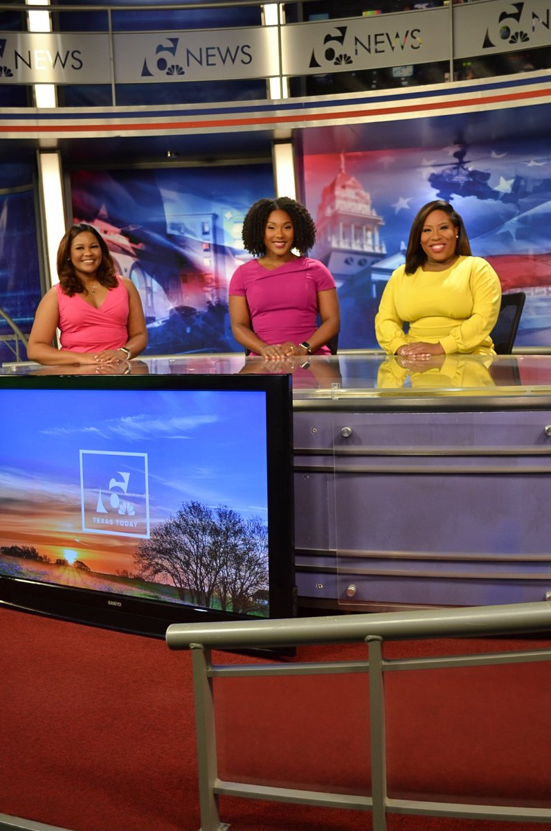 🚨Promotion alert! These lovely ladies and I will be making history as the first African American all female news anchor team at <a href="/6NewsCTX/">KCENNews</a> . I am thrilled and honored.

See y’all bright and early Monday morning on Texas Today from 4:30-7:00 am.