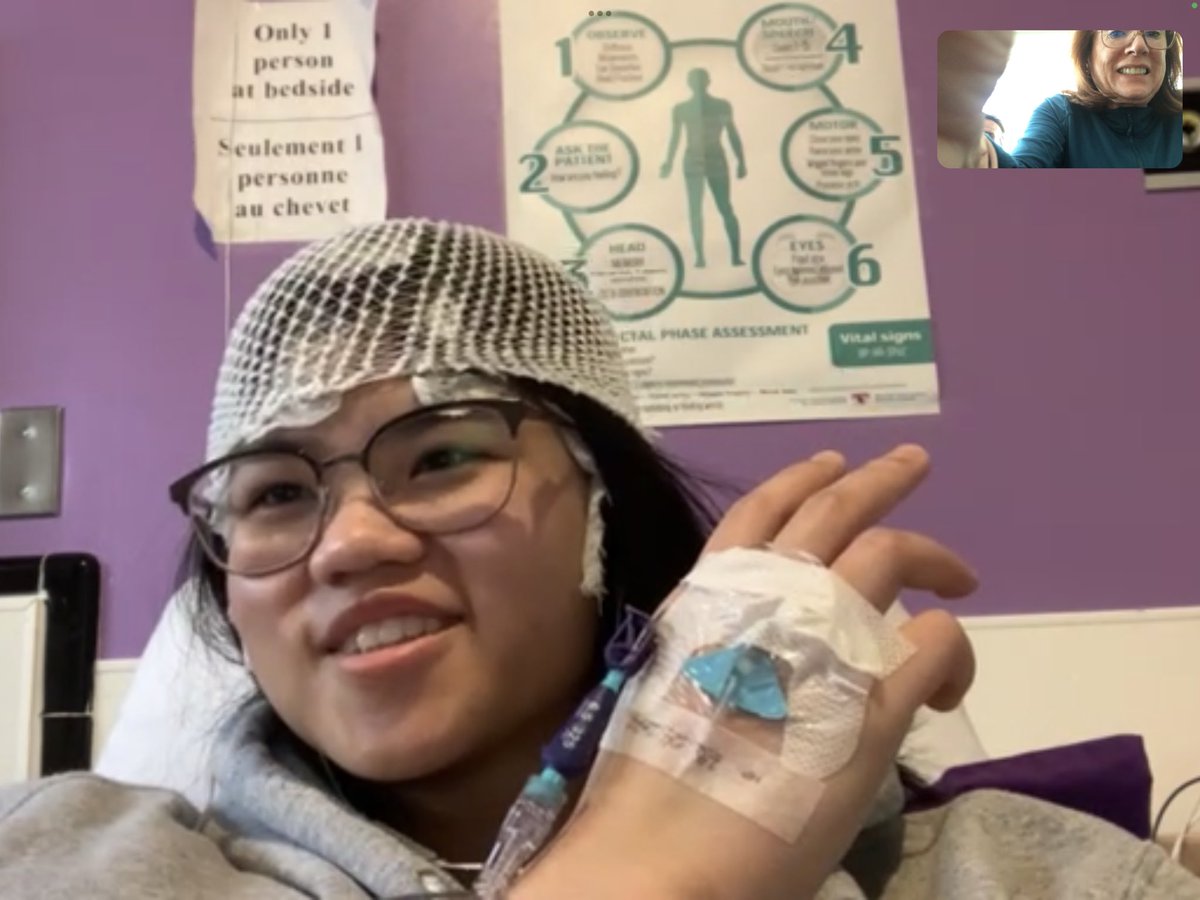 Have you ever seen somebody so happy to be in the hospital? After months of Covid delays, she is in and accessing the best care at the Montreal Neurological Institute. Keeping our fingers crossed 🤞 #EpilepsyAwareness
