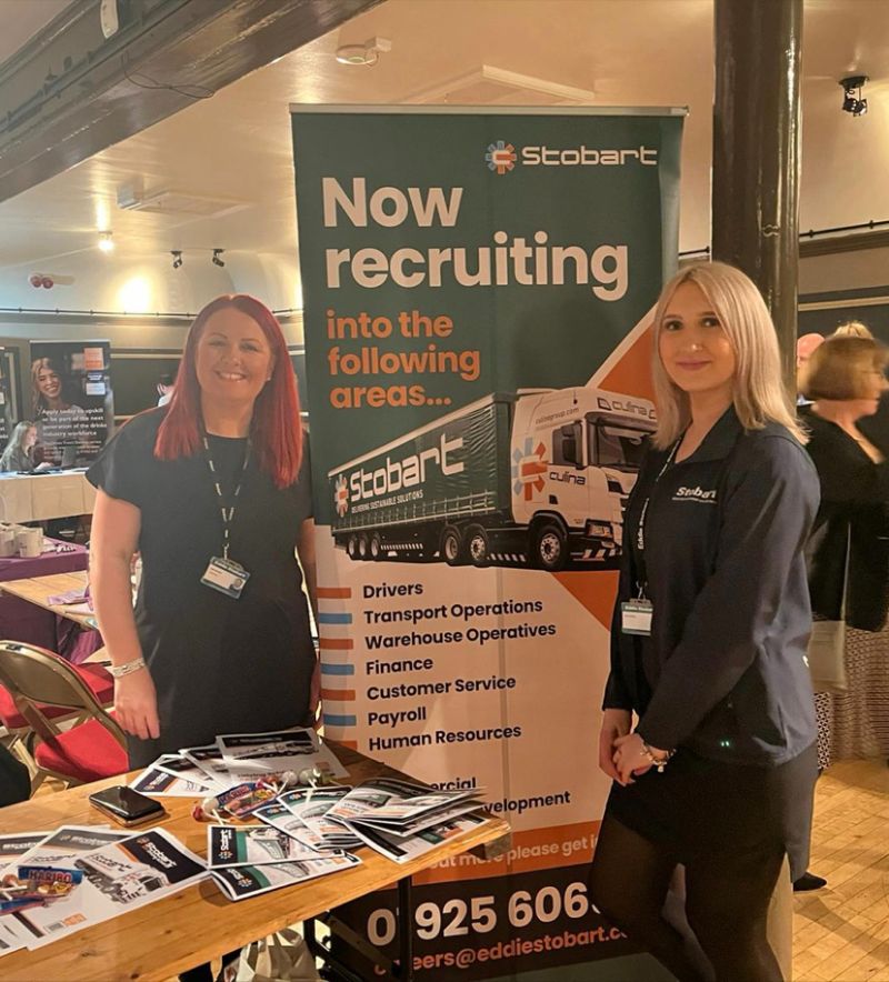 Our Recruitment Team are showcasing all of our latest career opportunities at the Warrington Apprenticeship and Jobs Fair at Parr Hall today. Want to find out more? Pop down they're there until 3pm today or contact recruitment@eddiestobart.com for more information #Career #Jobs