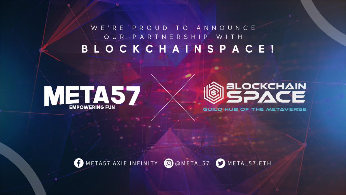 Meta_57's tweet image. Good news!🥳￼

This is the beginning of META57's partnership with @Blockchain_SPC, the largest guild hub for play-to-earn communities! Get ready to scale the play-and-earn space and be empowered like never before! 🔥