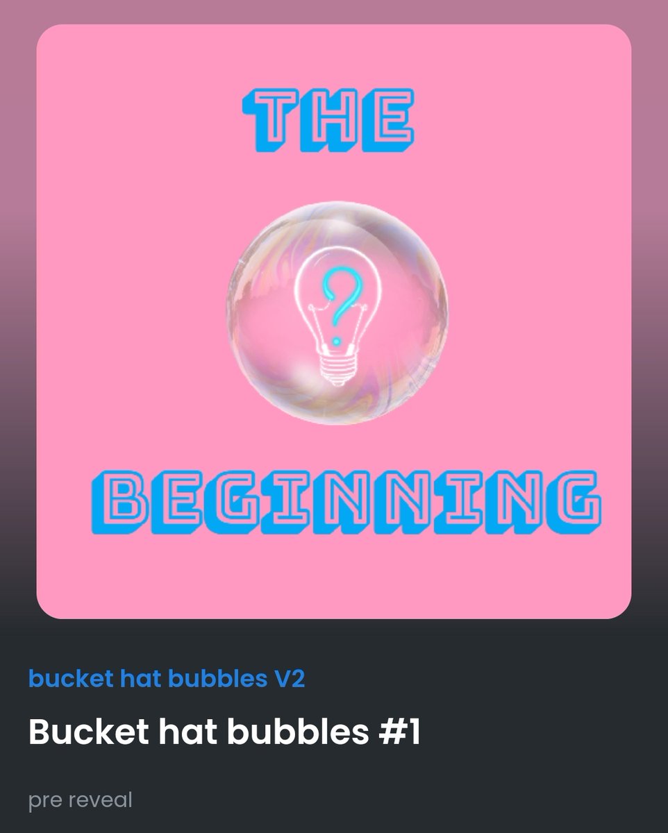 Buzzing for what's to come!!😬😬📢

Get involved gang, gonna be a beast of a #P2E game🤯🤑
#AxieInfinity who?🤣🤣💀

Join the #discord say "bubbles" in the chat and get a bucketlist role🤫(#Whitelist)

discord.gg/kPu2xb3v

#NFTdrop #NFTGiveaway #nftcollectors #P2Egame #NFT