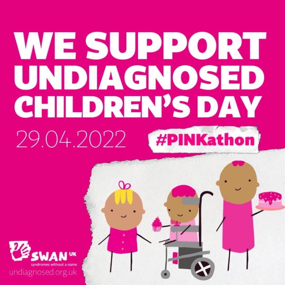Today is #UndiagnosedChildrensDay… Many of our #NCBRS people where undiagnosed for many years until the discovery of Nicolaides-Baraitser Syndrome (NCBRS). 

Show your support and help @SWAN_UK turn the internet pink for #UndiagnosedChildrensDay2022 💕