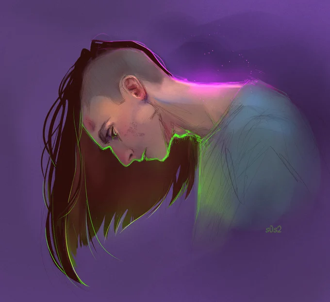 Watched #metallords on @netflix yesterday
Adrian Greensmith's profile view is incredible, I just had to draw it!
Fun and silly little movie with some surprisingly heartfelt moments. I enjoyed it~

Anyway, new TLT comic will be up later today 