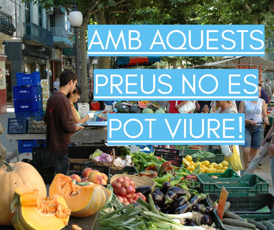 Avui #1Maig ens posicionem davant l’encariment de la vida i tots els productes i serveis per a la reproducció social. Fem una crida a la mobilització del país per garantir una vida digna per a tothom. 
#1Maig2022 #EconomiaPerLaVida #DiadelTreball
rocagales.cat/amb-aquests-pr…